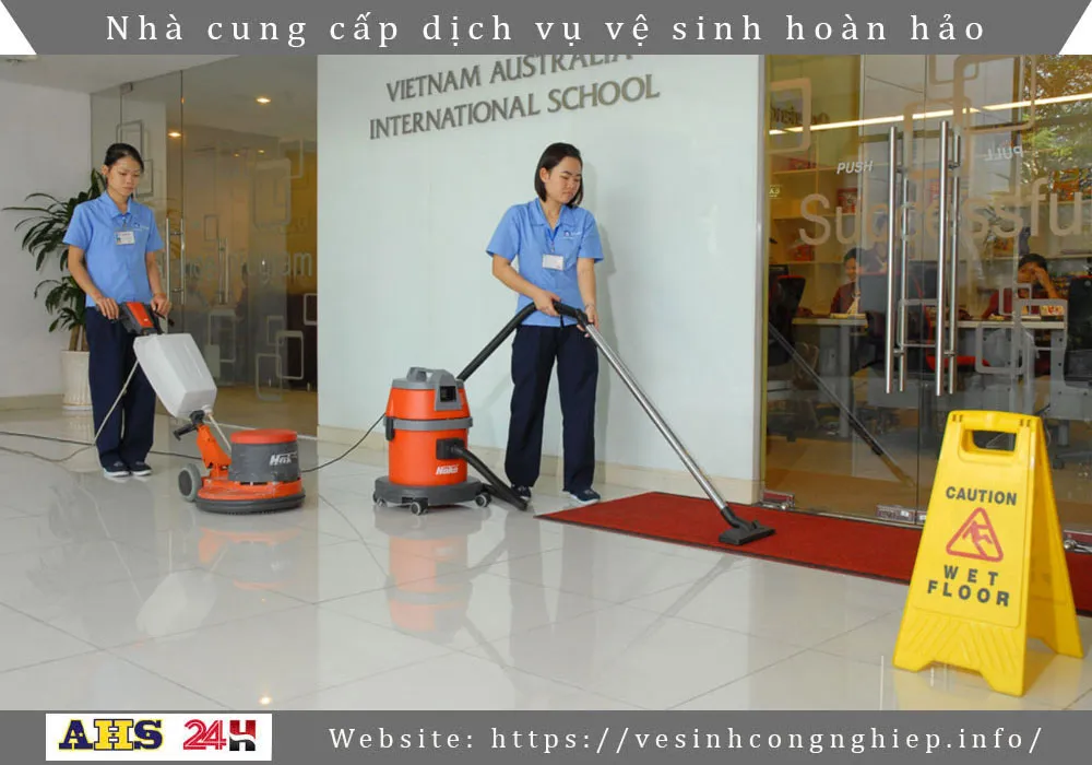 Cung cấp tạp vụ 9 Đánh bóng sàn nhà