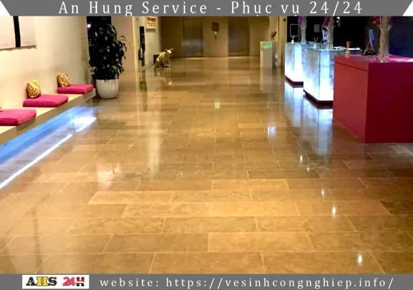 Hướng dẫn đánh bóng sàn đá tự nhiên sáng như gương soi