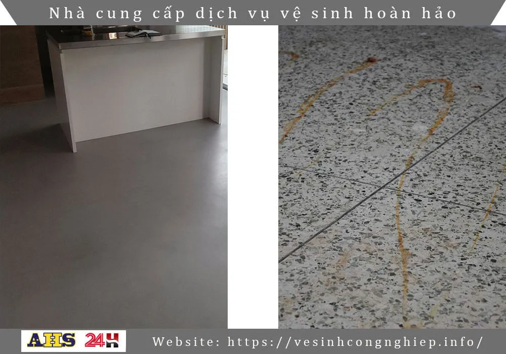 Sàn đá bị mờ,bị ố,... mất độ bóng