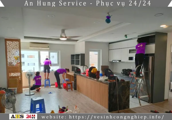 Vệ sinh công trình sau xây dựng