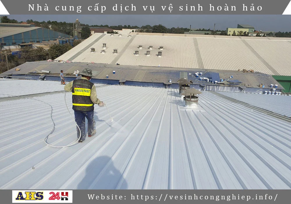 sơn mái tôn nhà xưởng