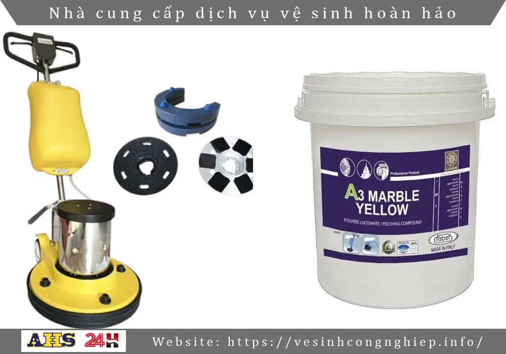 Máy móc, hoá chất dùng để đánh bóng