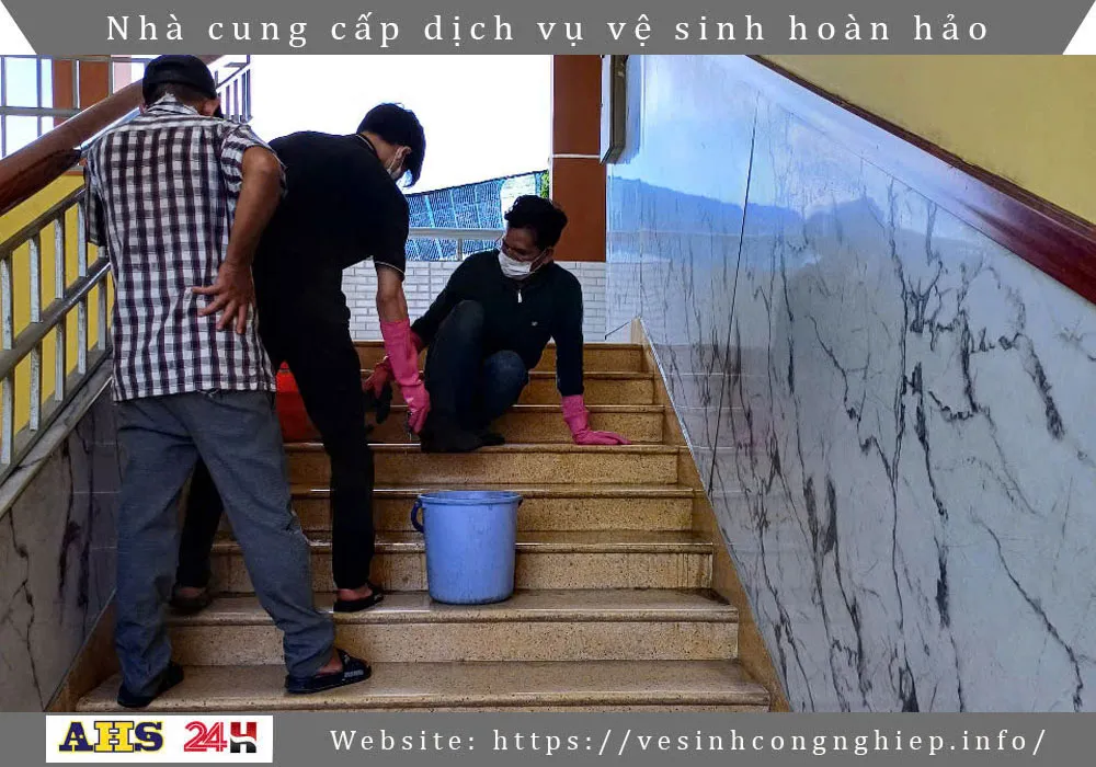 Đánh bóng cầu thang 3 đánh bóng cầu thang đá mài