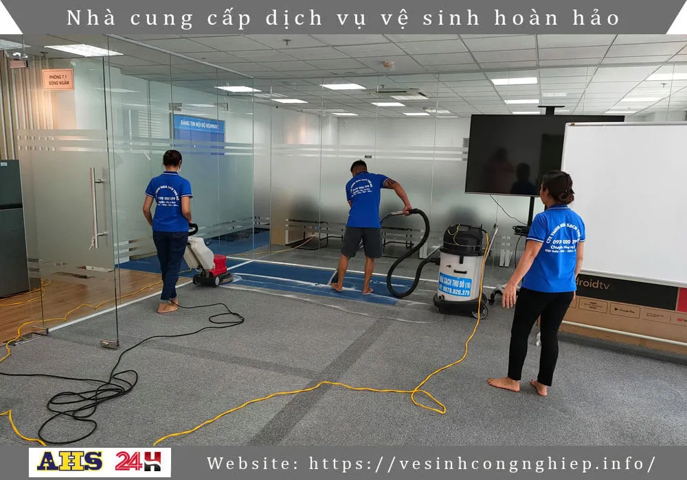 Đội ngũ nhân viên giặt thảm