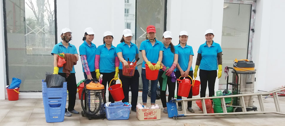Công ty vệ sinh công nghiệp AHS 24H 3 thi công vệ sinh